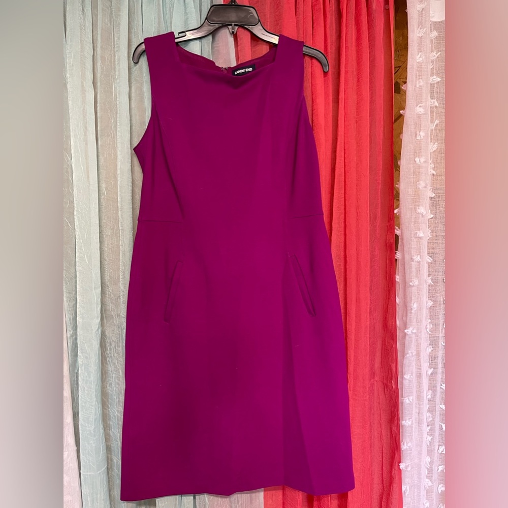 Lands end Fuchsia sleeveless dress. Size 10. Like new